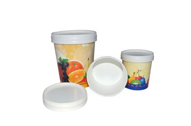 Abfüllbecher und Deckel