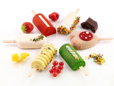 Silikonformen Eis am Stiel