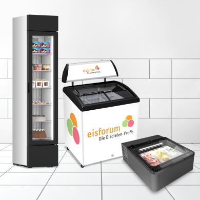 Mobile Verkaufstruhen & Vitrinen