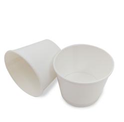 Eisbecher aus Pappe zum Abfüllen, 206 ml, neutral weiß 