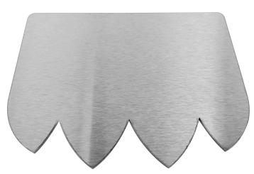 Edelstahl Dekor-Eiskamm für 5,0 liter Eisschale 