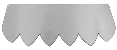 Edelstahl Dekor-Eiskamm für 5,3 liter Eisschale 