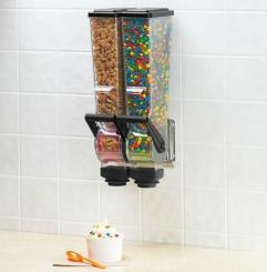 Dispenser Trockenstoffe 2 x 2 liter mit Wandhalterung 