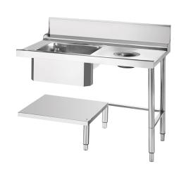 Spülentisch 1200mm für Durchschubspülmaschine 