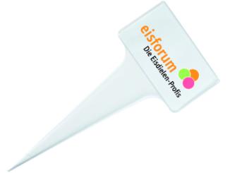 Eissortenschild klar ohne Beschriftung 