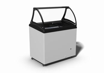 Eistruhe Scoop mit Hygiene Spuckschutz 