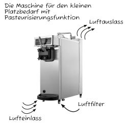 Vorführgerät Softeis- / Frozen Yogurt Tischmaschine 1x3,0 liter mit Pasteurisierung 