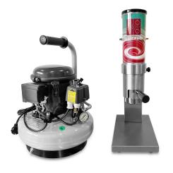 Spaghettieispresse Makkaorange mit Kompressor 