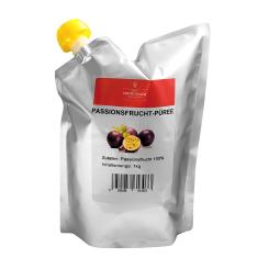 Passionsfruchtpüree (Maracuja) 100 % rein - 1 Kg 