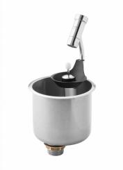 Portioniererdusche rund Silver Waterstop komplett 