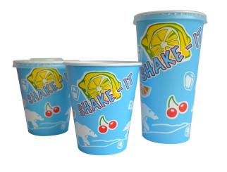 Shakebecher aus Pappe 0,3 ltr., Eisbärmotiv 