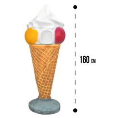 Abfall-Stand-Eistüte, 160 cm 